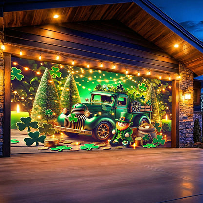 Patrick's Day Garage Door Banner Decoration - Paddy’s Prize Hauler