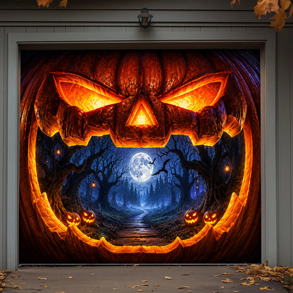 Halloween Garage Door Banner Decoration Halloween Pumpkin Portal