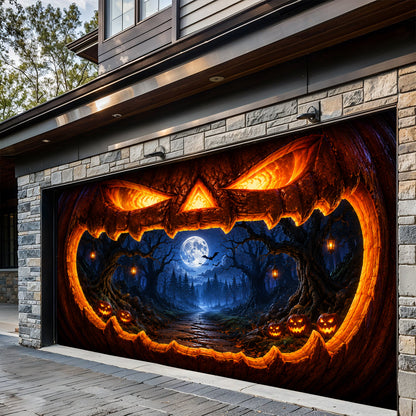 Halloween Garage Door Banner Decoration Halloween Pumpkin Portal