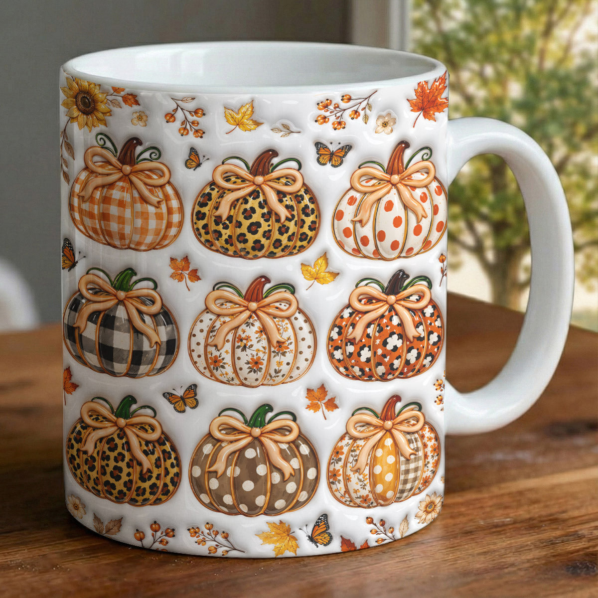 Autumn Ceramic Mug Pumpkin Chic