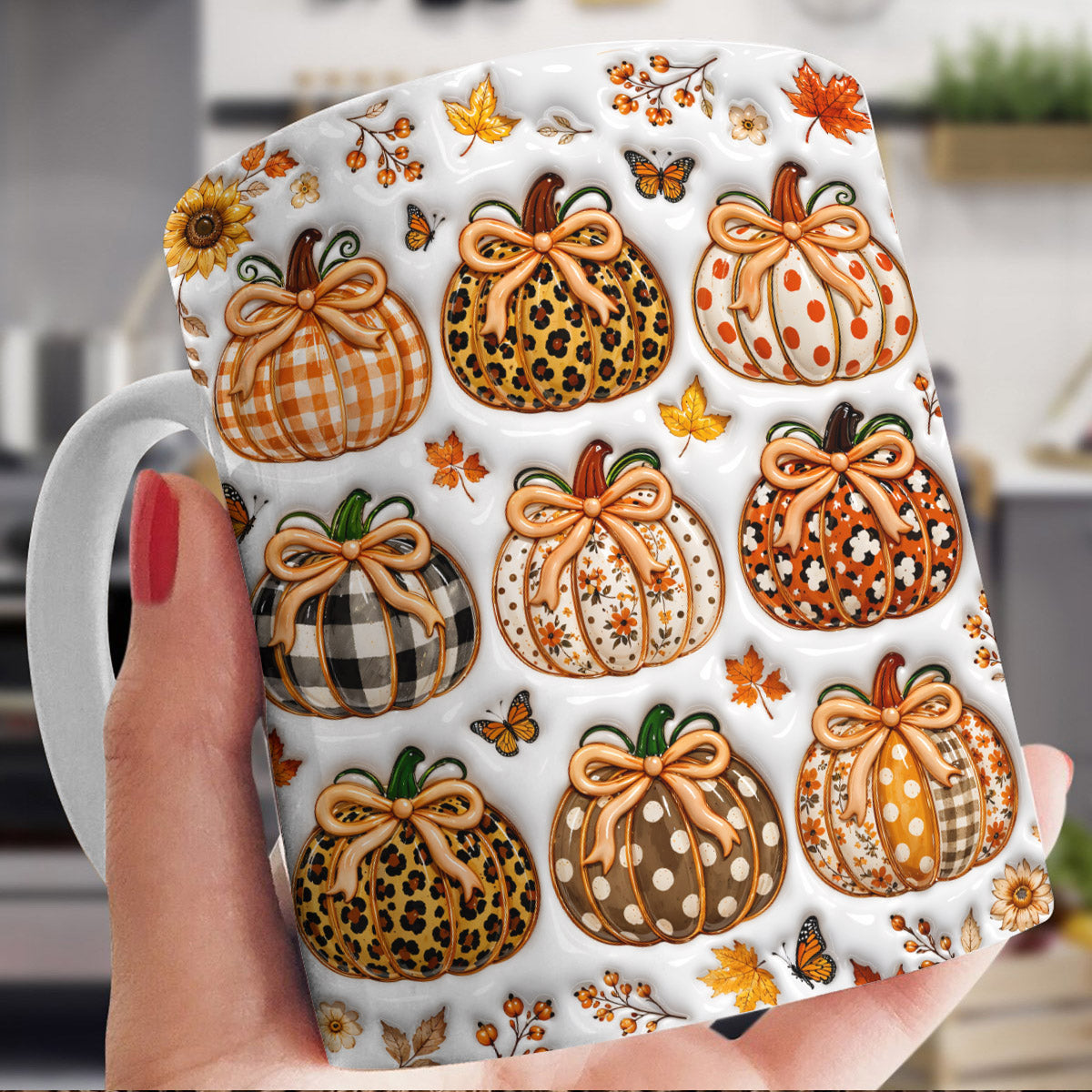 Autumn Ceramic Mug Pumpkin Chic