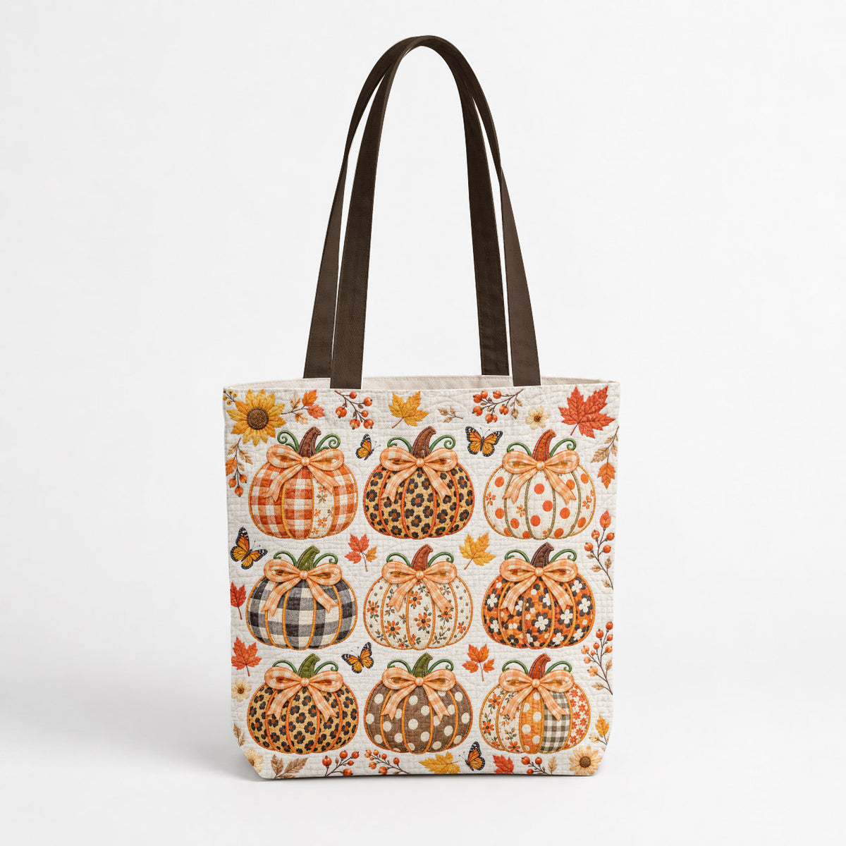 Autumn Canvas Tote Bag Pumpkin Chic