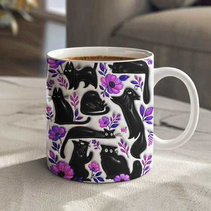 Cat Lovers Ceramic Mug Purrrplely Cute Cats