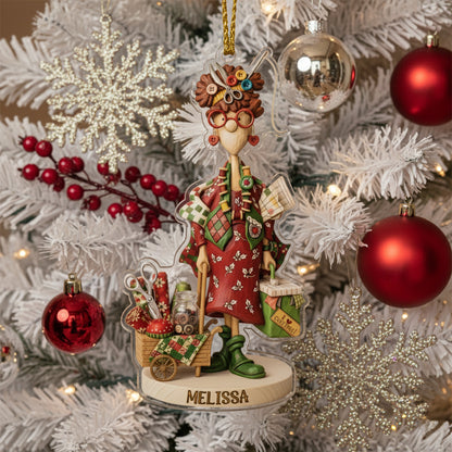 Sewing Lovers 2D Acrylic Ornament The Holiday Crafter Personalized