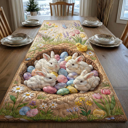 Easter Quilted Table Runner Easter Bunny Hollow