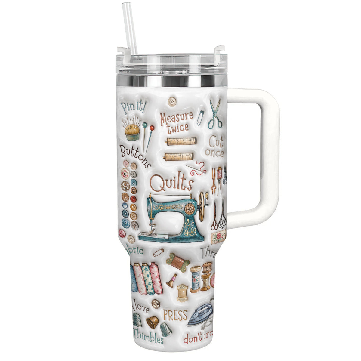 Sewing Lover 40 oz Tumbler Quilting Essentials