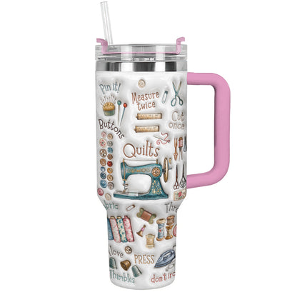 Sewing Lover 40 oz Tumbler Quilting Essentials