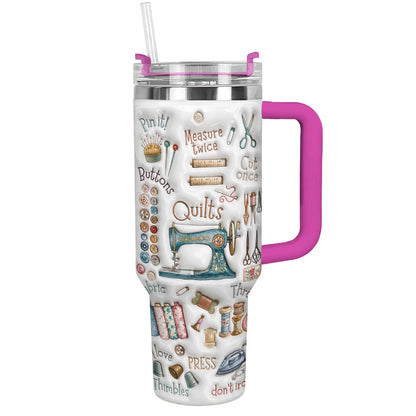 Sewing Lover 40 oz Tumbler Quilting Essentials