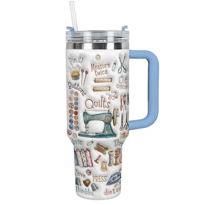Sewing Lover 40 oz Tumbler Quilting Essentials