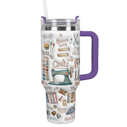 Sewing Lover 40 oz Tumbler Quilting Essentials