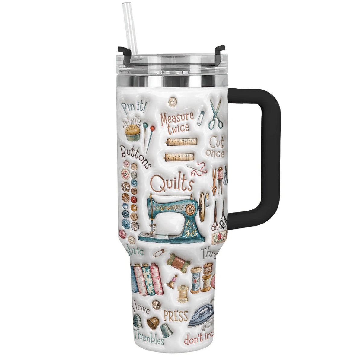 Sewing Lover 40 oz Tumbler Quilting Essentials
