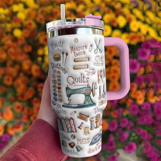 Sewing Lover 40 oz Tumbler Quilting Essentials