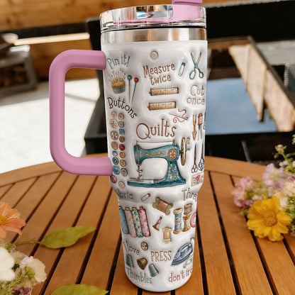 Sewing Lover 40 oz Tumbler Quilting Essentials