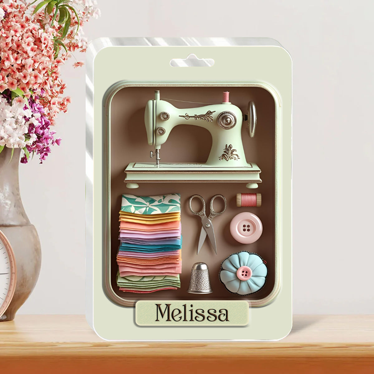 Sewing Lover Personalized Custom Shaped Acrylic Plaque Quilting Essentials