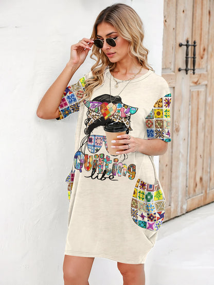 Sewing Lover Long Sleeve Tunic Dress Quilting Life
