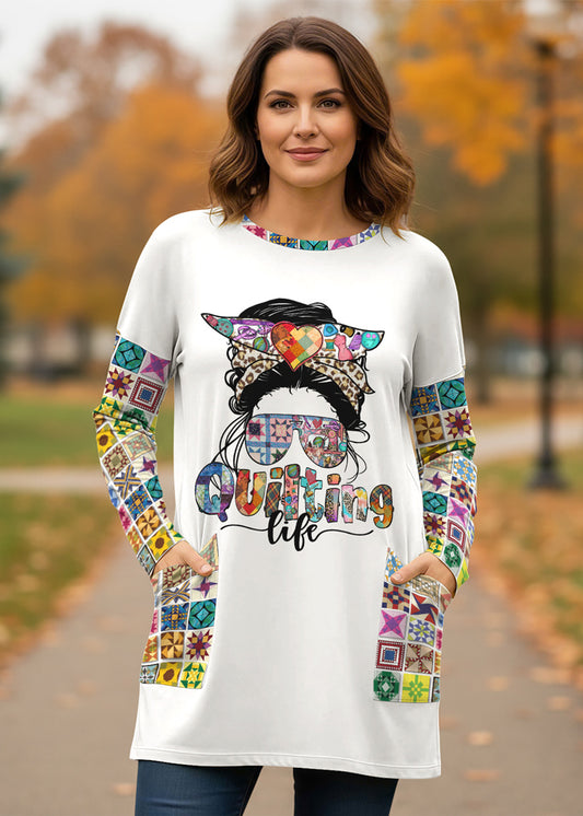 Sewing Lover Long Sleeve Tunic Quilting Life