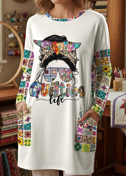 Sewing Lover Long Sleeve Tunic Quilting Life