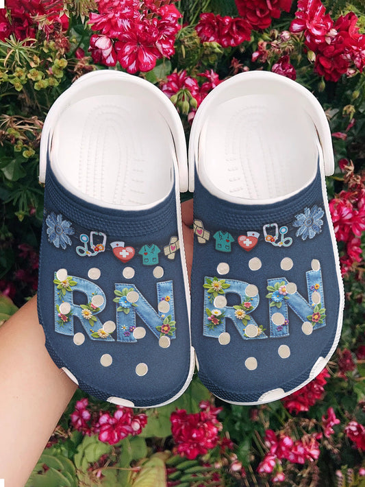 Nurse Graphic Clogs Registered Nurse