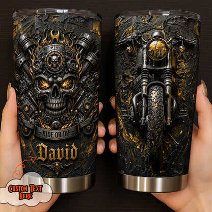 Biker 20 oz Tumbler Personalized Ride Or Die
