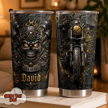 Biker 20 oz Tumbler Personalized Ride Or Die