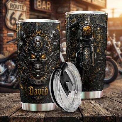 Biker 20 oz Tumbler Personalized Ride Or Die