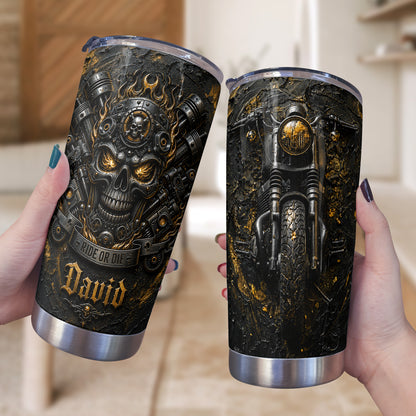 Biker 20 oz Tumbler Personalized Ride Or Die