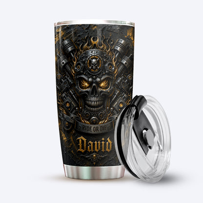 Biker 20 oz Tumbler Personalized Ride Or Die