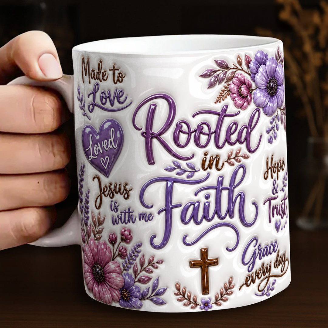 God Ceramic Mug Rooted In Faith