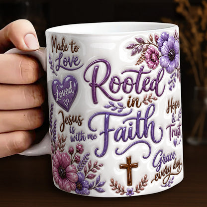 God Ceramic Mug Rooted In Faith
