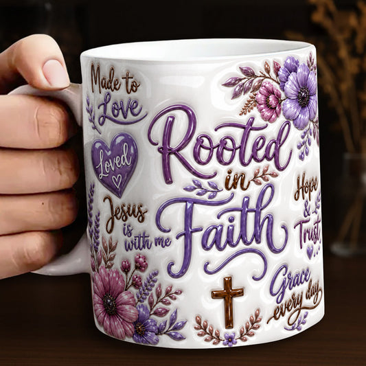 God Ceramic Mug Rooted In Faith