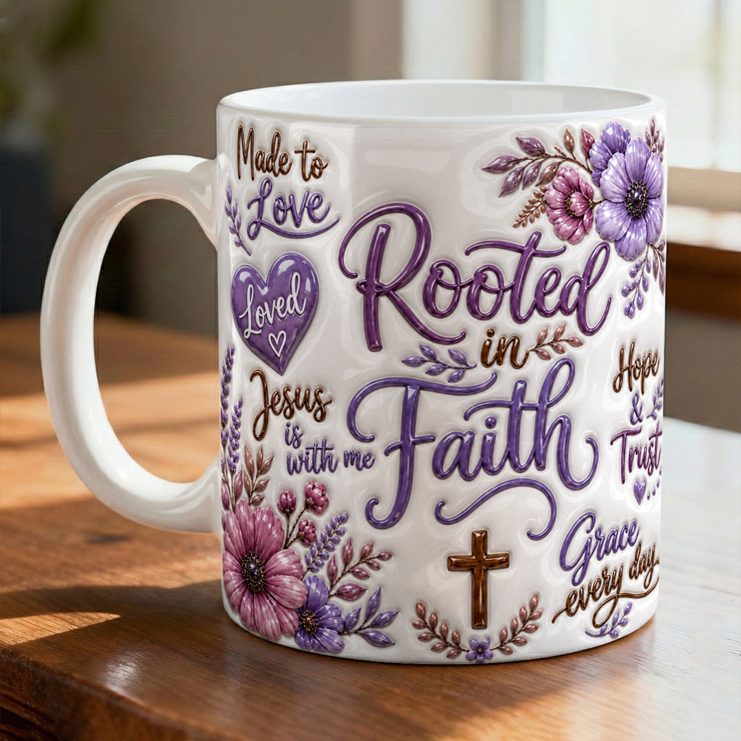 God Ceramic Mug Rooted In Faith