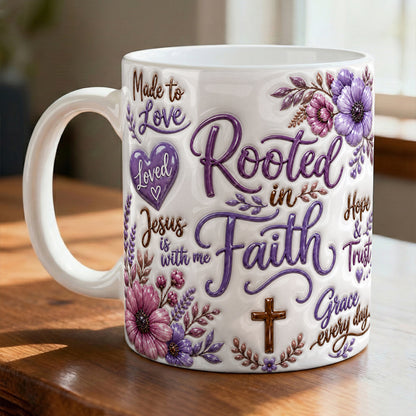 God Ceramic Mug Rooted In Faith