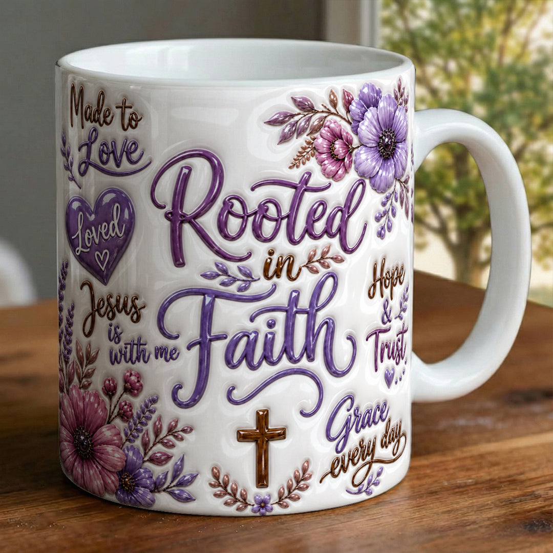 God Ceramic Mug Rooted In Faith