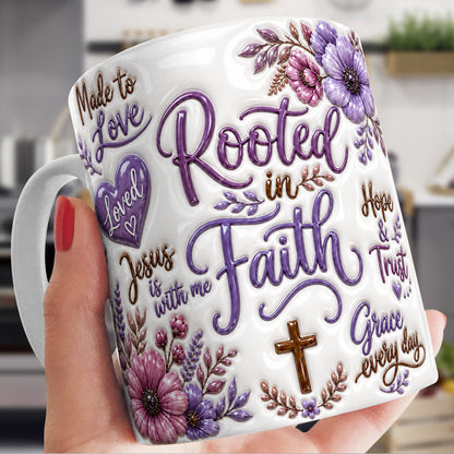 God Ceramic Mug Rooted In Faith