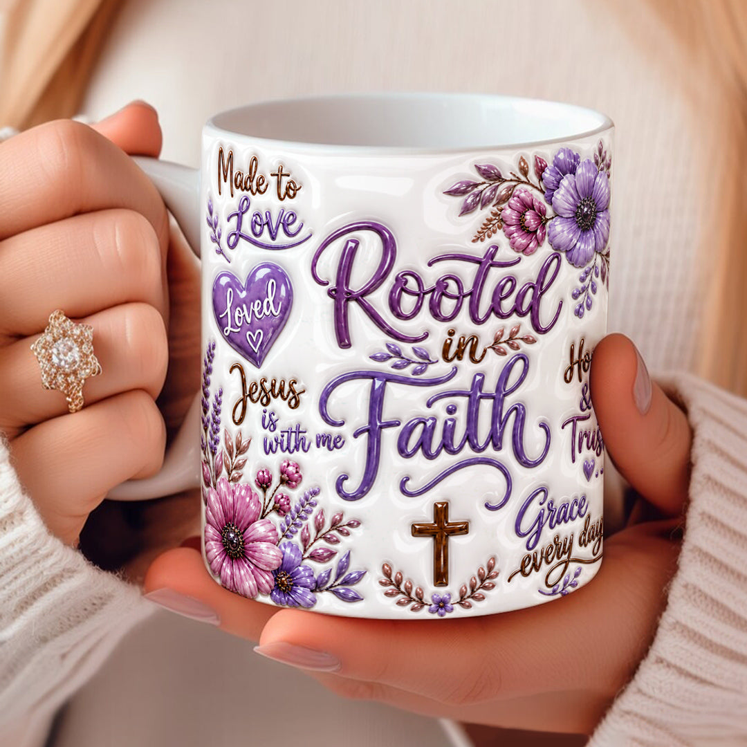 God Ceramic Mug Rooted In Faith