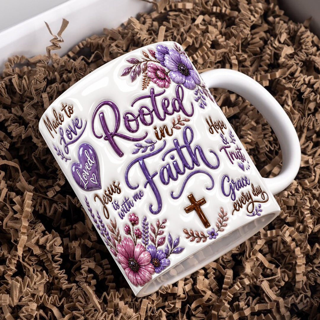 God Ceramic Mug Rooted In Faith