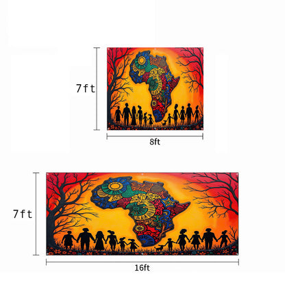 2026 Black History Month Garage Door Banner Decoration - Roots And Radiance
