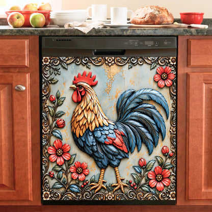 Chicken Magnetic Dishwasher Rustic Rooster