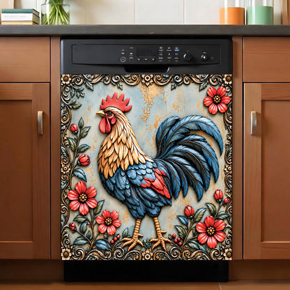 Chicken Magnetic Dishwasher Rustic Rooster