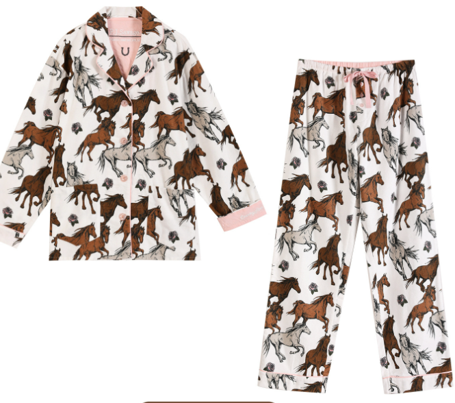 Wild Horses 100% Cotton Pajamas