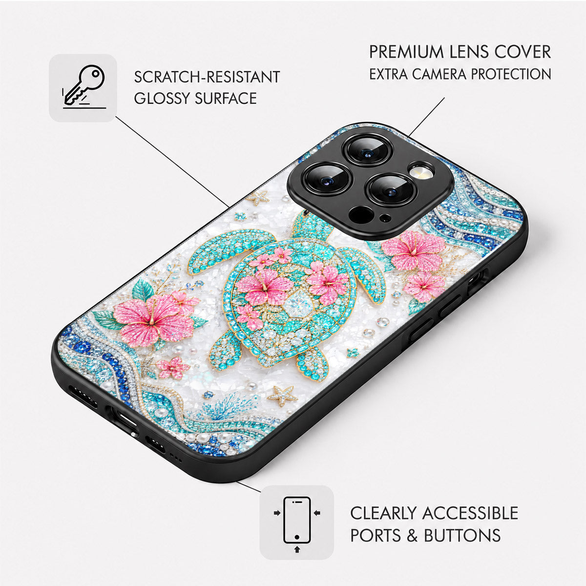 Sea Turtle Love Phone Case Sea Treasure