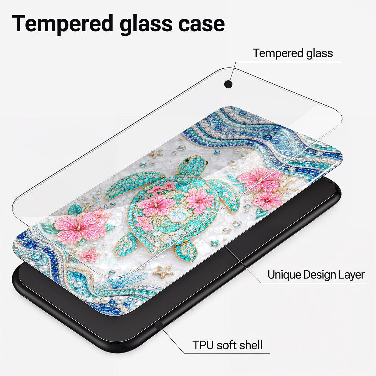 Sea Turtle Love Phone Case Sea Treasure