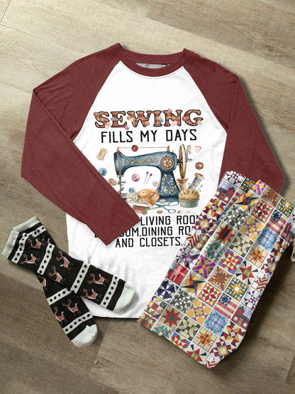 Sewing Lover Raglan Lounge Pajamas Sewing Fills My Days