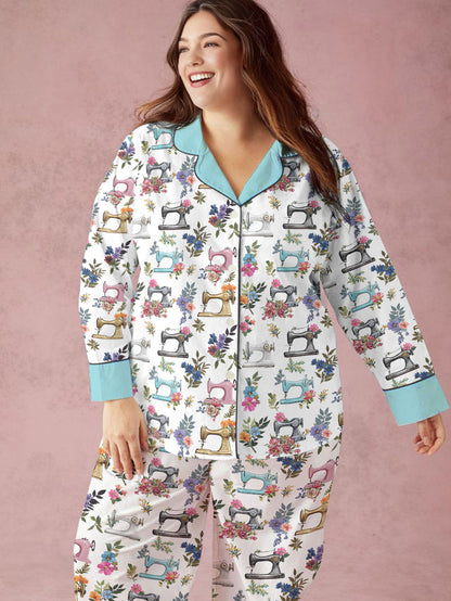 Sewing Lover Pajama Set Sewing In Bloom