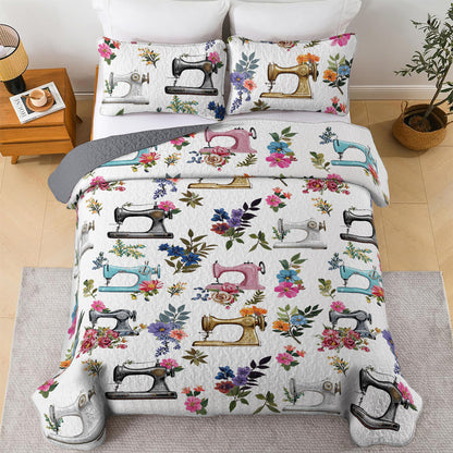 Sewing Lover All Season Quilt 3-Piece Set Sewing In Bloom