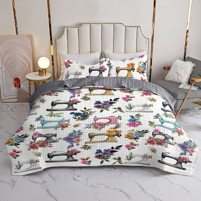 Sewing Lover All Season Quilt 3-Piece Set Sewing In Bloom