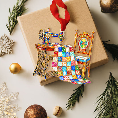 Sewing Lover 2D Acrylic Ornament Personalized Sewing Machine For Sewing Lover