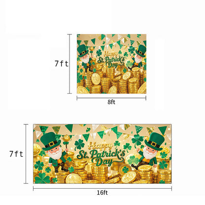 Patrick's Day Garage Door Banner Decoration - Shamrock Celebration