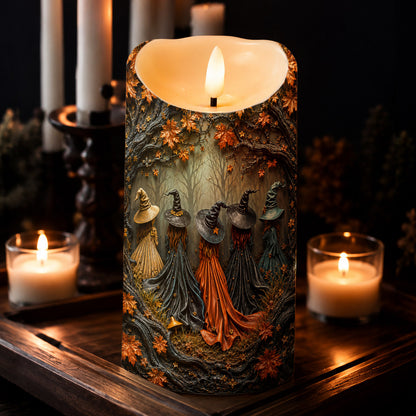 Witch LED Candle Sisters of the Hollow Grove