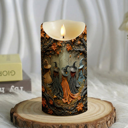Witch LED Candle Sisters of the Hollow Grove